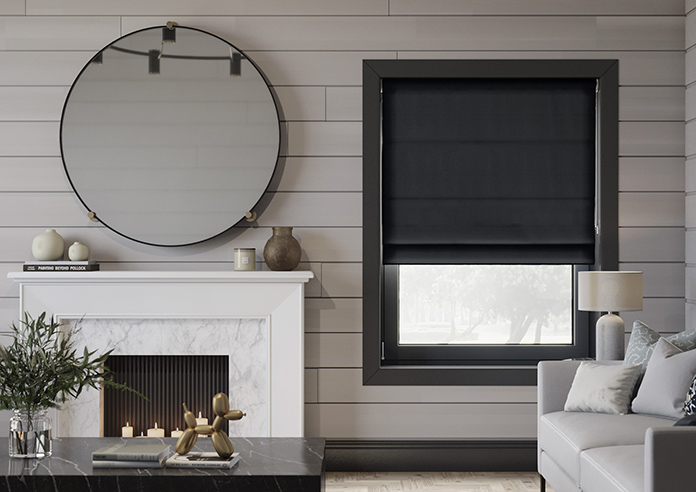 Windermere, Charcoal - Twist&Fit Roman Blind - Image 3